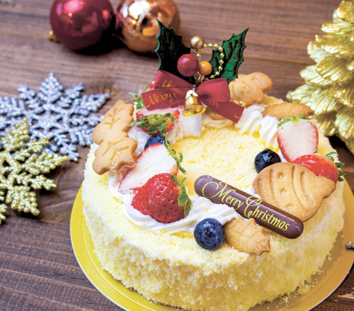 粉雪が舞い降りたようなチーズケーキ